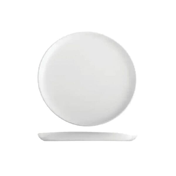 TI9205842 Aspen Round Plate Flat Coupe 230mm Pottr - White