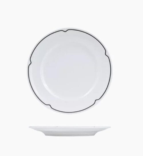 Round Plate 170mm w/ Wide Rim Charlotte