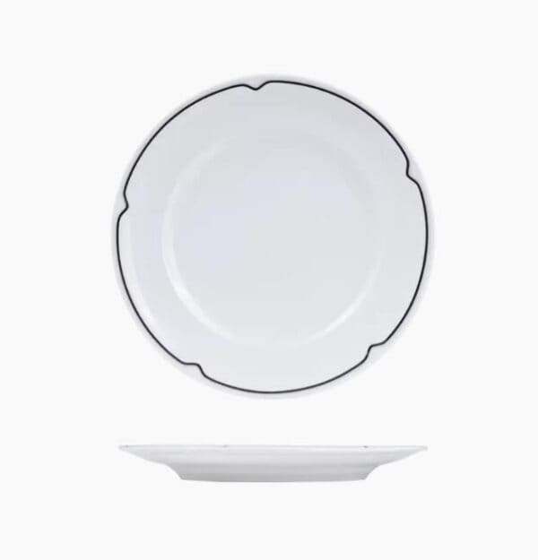 Round Plate 210mm w/ Wide Rim Charlotte