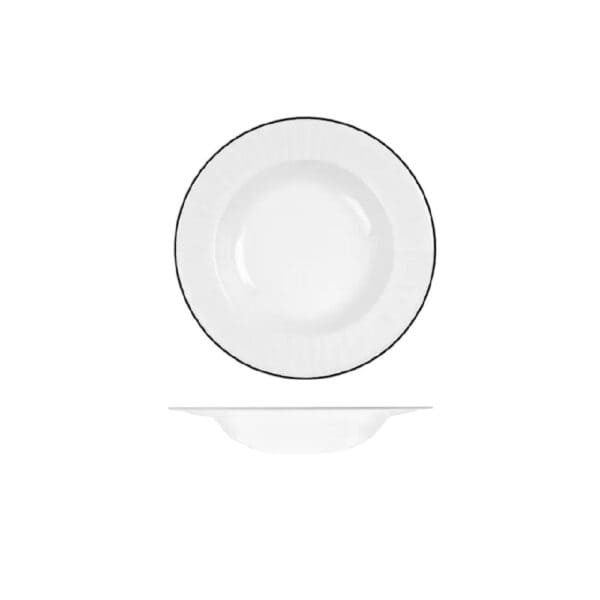 TIRHRDP23BK Round Bowl 475ml w/ Wide Rim Harriette