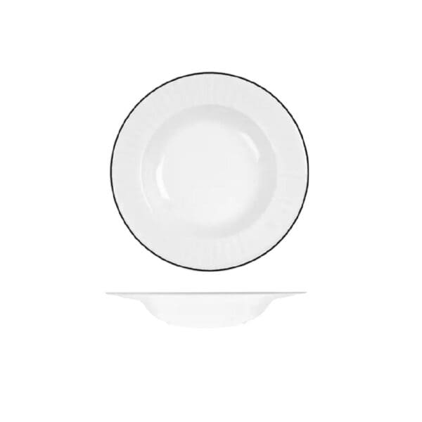 TIRHRDP26BK Round Bowl 770ml w/ Wide Rim Harriette