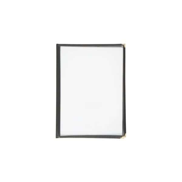 URE293 Four Card Menu Holder A4 w/ Black Border Olympia