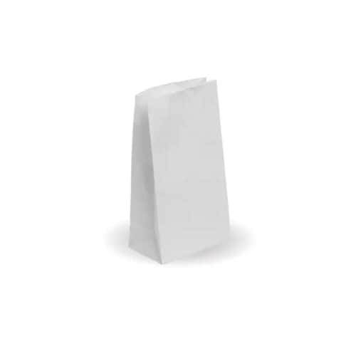 Paper Bag No.4 127x77x235mm White Self-Opening Sack (SOS)