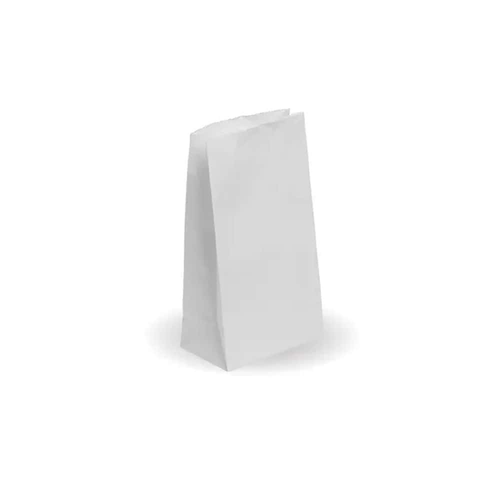 Paper Bag No.4 127x77x235mm White Self-Opening Sack (SOS)