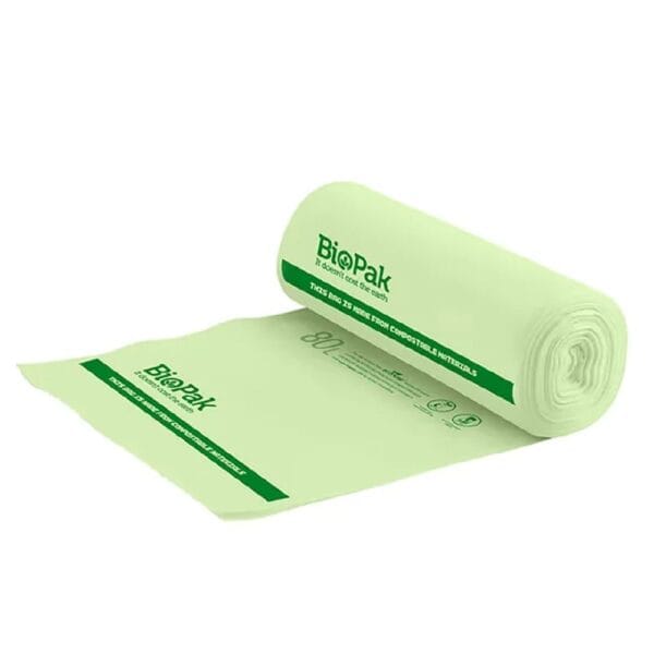 Garbage Bag 80L BioPlastic Green Roll