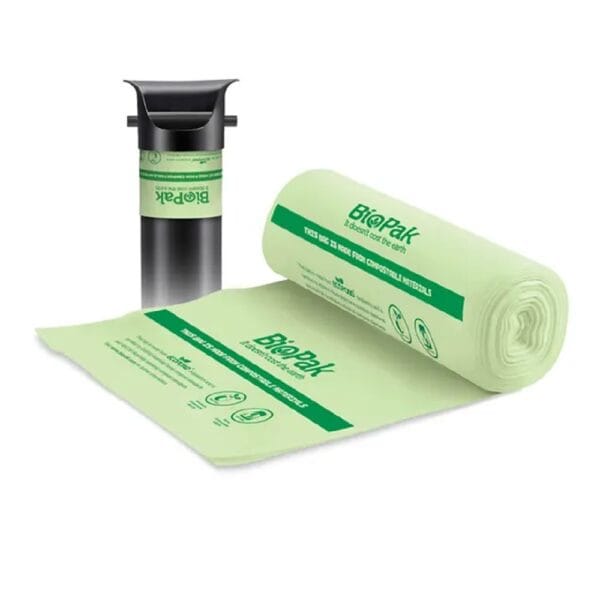 Knock Tube Garbage Bag 109L Bioplastic Green Roll