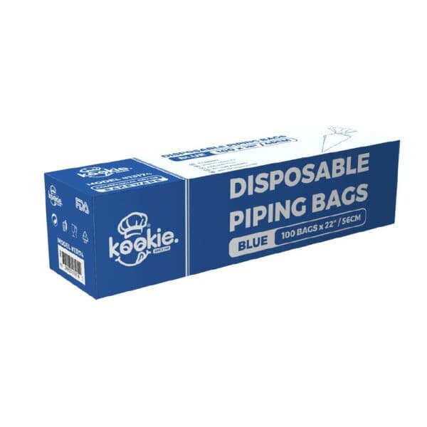 KH13174 Disposable Piping Bag 560mm Kookie - Blue (100 Pack)