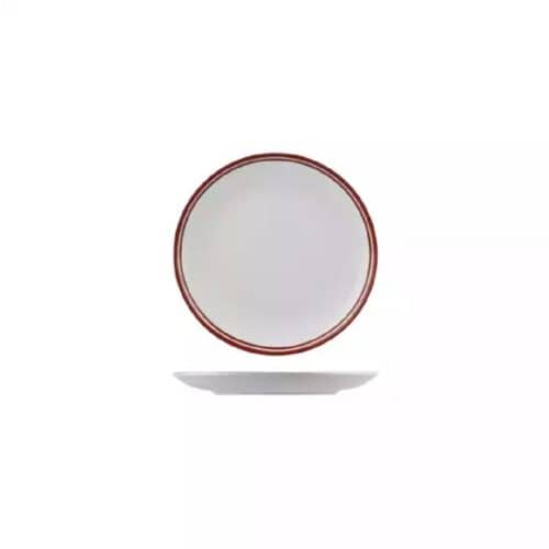 Round Coupe Plate 180mm Nano Cru Red