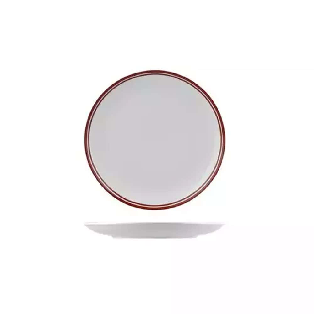Round Coupe Plate 210mm Nano Cru Red