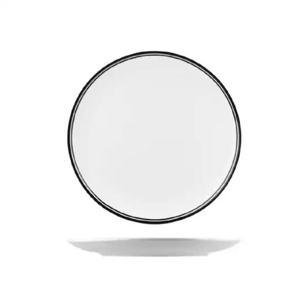 Round Coupe Plate 270mm Nano Cru Black