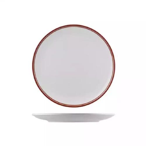 Round Coupe Plate 270mm Nano Cru Red