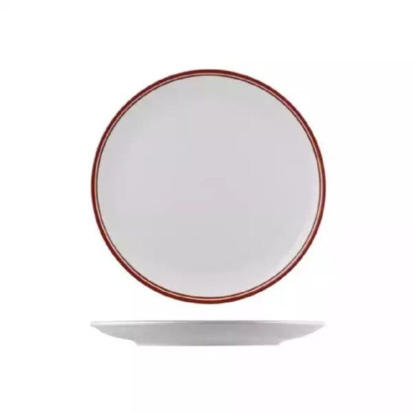 Round Coupe Plate 270mm Nano Cru Red