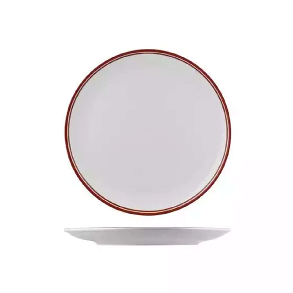 Round Coupe Plate 270mm Nano Cru Red