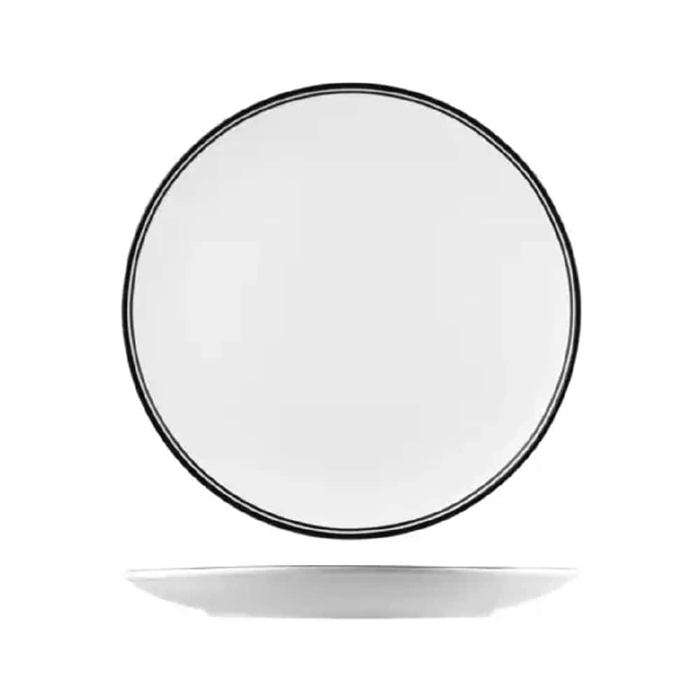 Round Coupe Plate 310mm Nano Cru Black