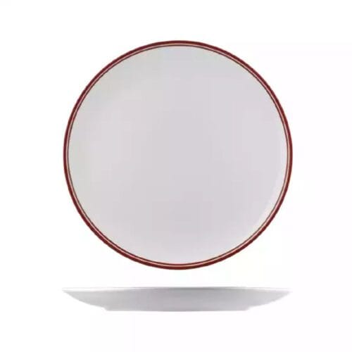 Round Coupe Plate 310mm Nano Cru Red