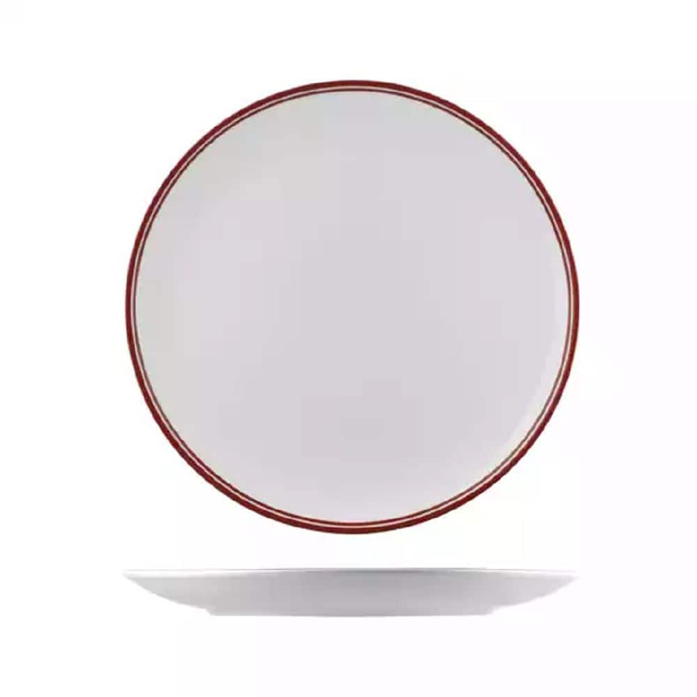 Round Coupe Plate 310mm Nano Cru Red