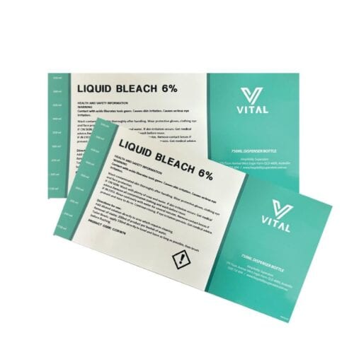 Label Only - Vital Liquid Bleach 6%