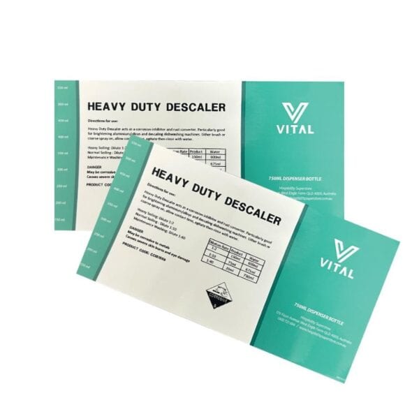 CCI50003 Label Only - Vital Heavy Duty Descaler - Phos Rinse