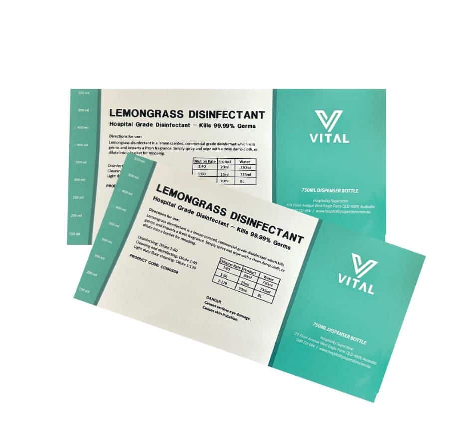 Label Only - Lemongrass Disinfectant