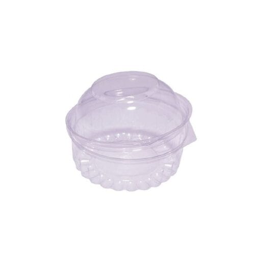 Bowl Food Container 227ml (8oz) w/ Dome Hinged Lid Capri