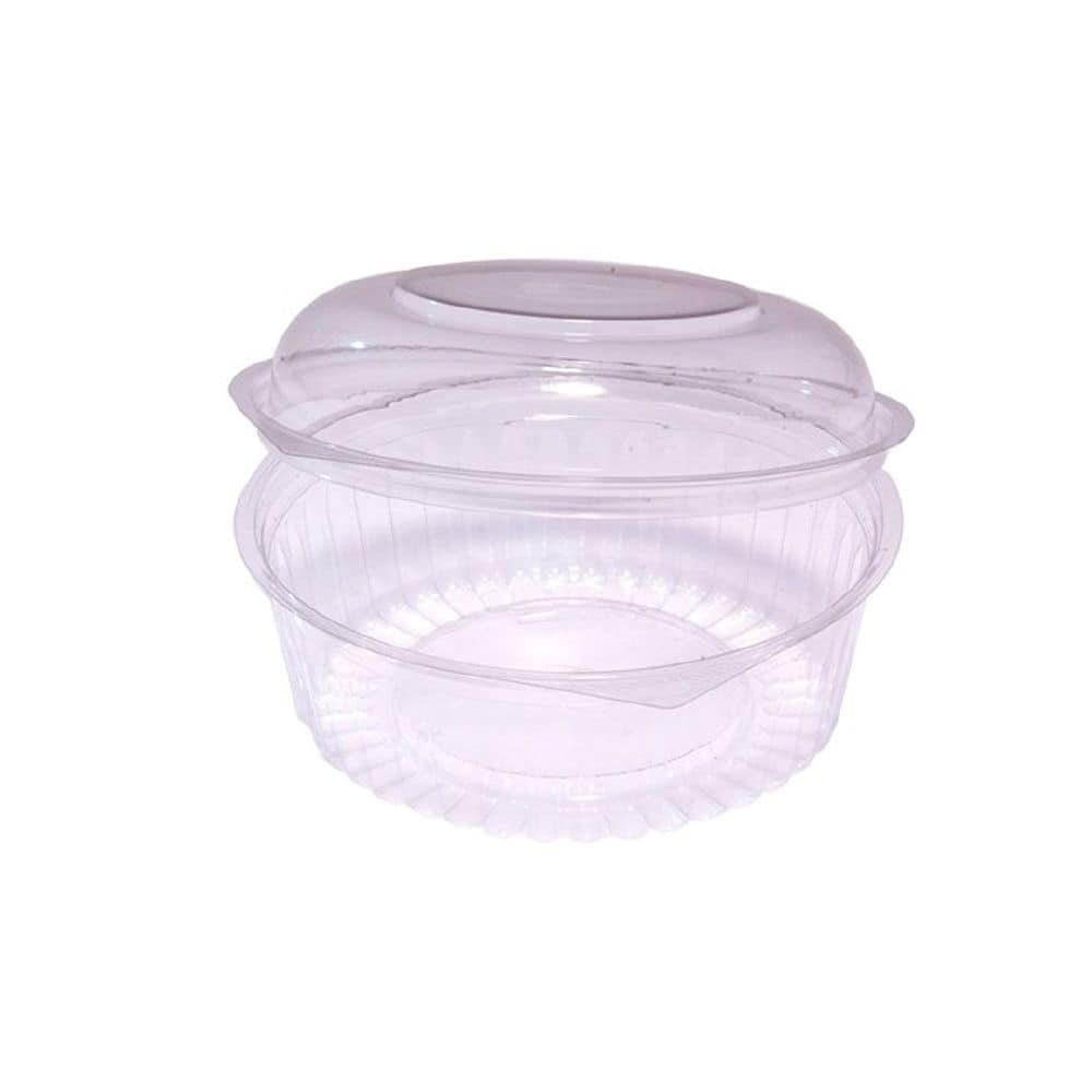 Bowl Food Container 682ml (24oz) w/ Dome Hinged Lid Capri