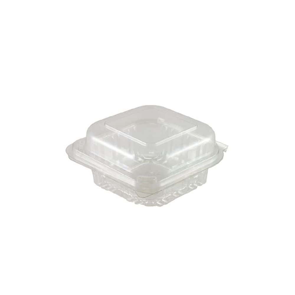 Food Container 137x137x67mm w/ Hinged Lid Envirochoice - Small