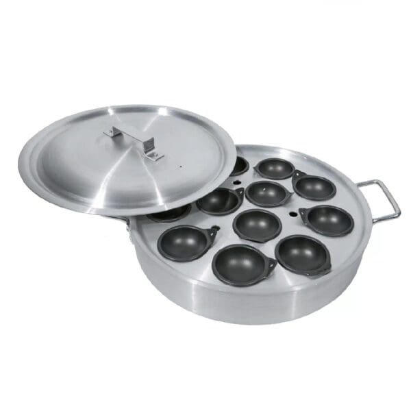 Egg Poacher Induction 12-Cup with Non-stick Cup + Aluminium Lid