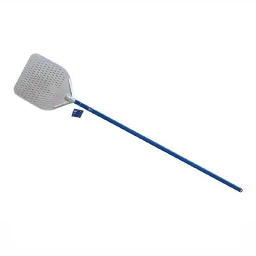 Pizza Peel with 330x330mm Square Perforated Head and 1200mm Handle Aluminium Amore