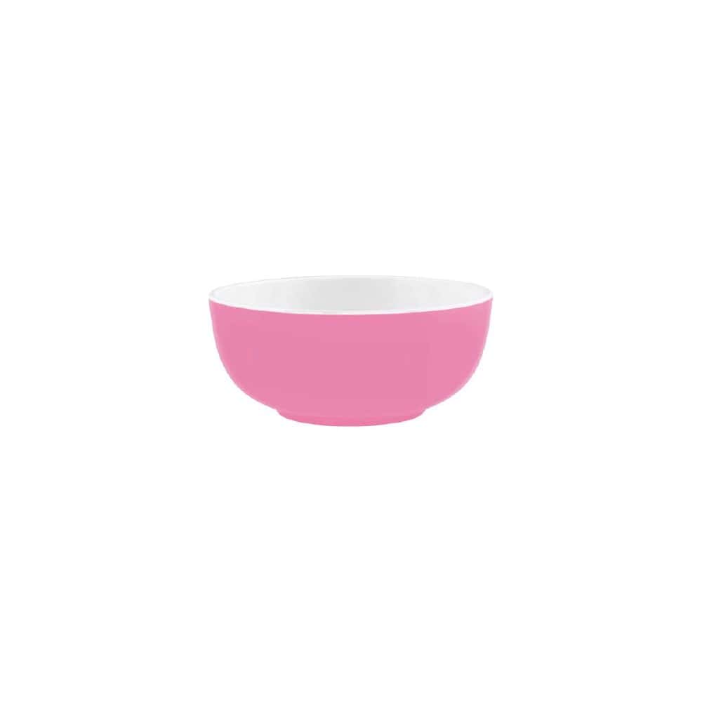 Melamine Round Bowl 820ml Gelato Pink/White