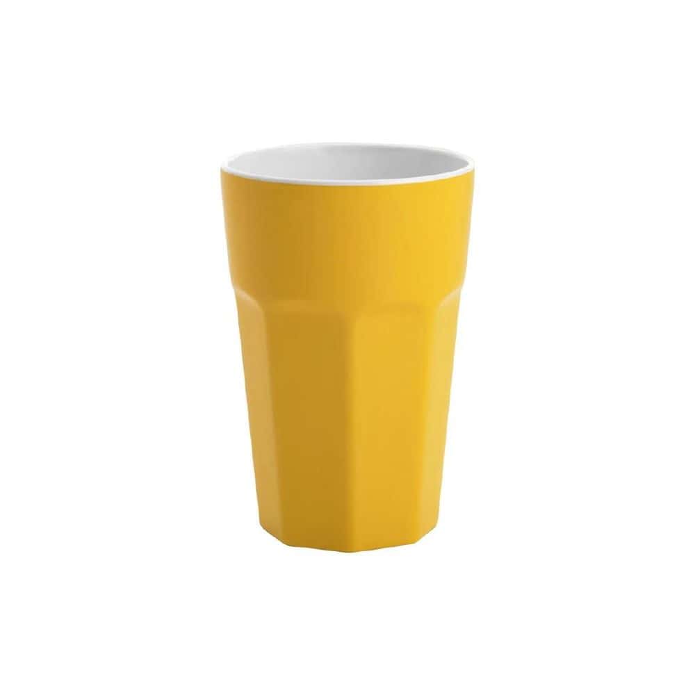 Melamine Tumbler 500ml Gelato Yellow/White