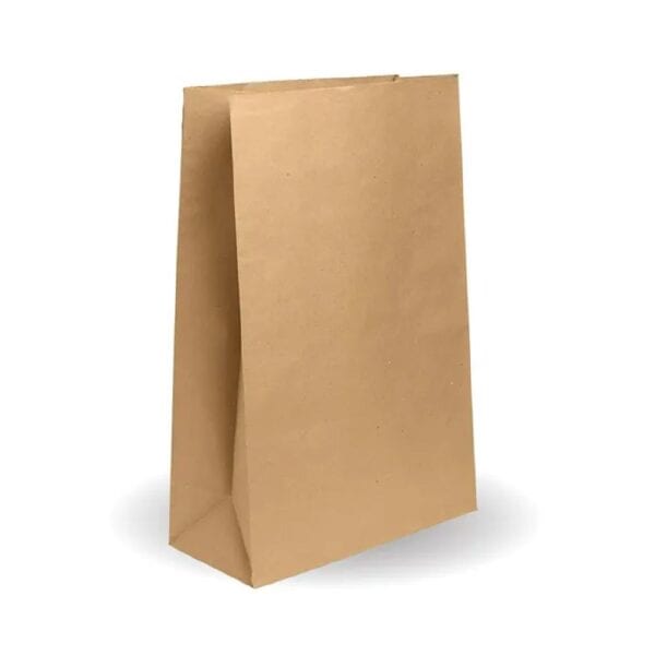 BIOBAGSOS25B Kraft Paper Bag No.25 355x165x540mm Self-Opening Sack (SOS)