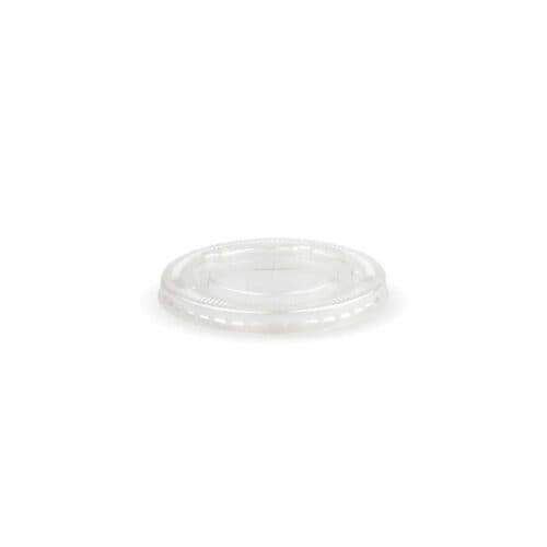Flat Lid w/ Straw Slot Suits (105mm) Takeaway Cold Cup BioCup Clear