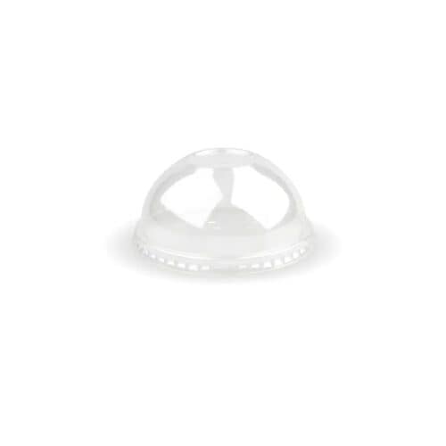 Dome Lid w/ Straw Slot Suits (90mm) Takeaway Cold Cup BioCup Clear