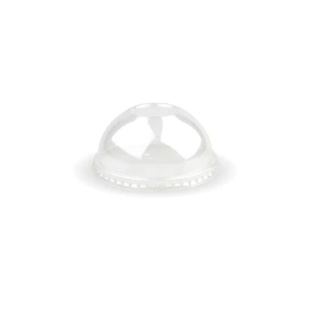Dome Lid w/ Straw Slot Suits (90mm) Takeaway Cold Cup BioCup Clear