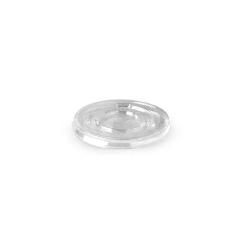 Flat Lid w/ Straw Slot Suits (90mm) Takeaway Cold Cup BioCup Clear