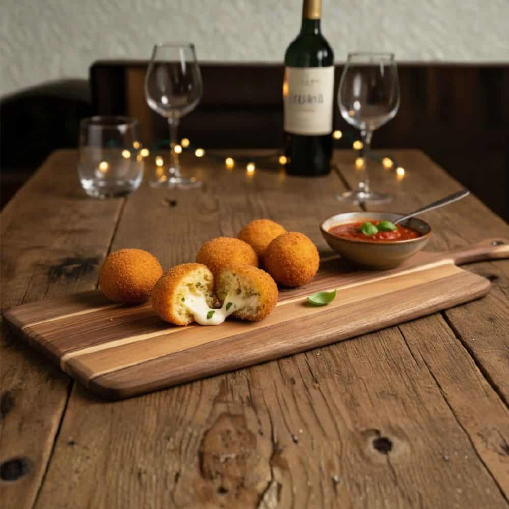 Acacia Paddle Serving Board 300x200x15mm w/ Handle HandKraft