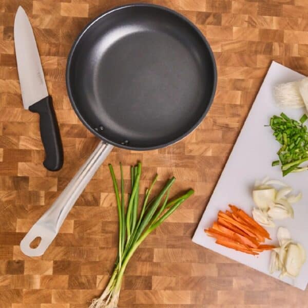 Frypan 220x40mm Non-Stick Induction S/S Deluxe
