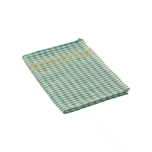 Chequered Teatowel 700x500mm Blended Cotton MegaChef - Green