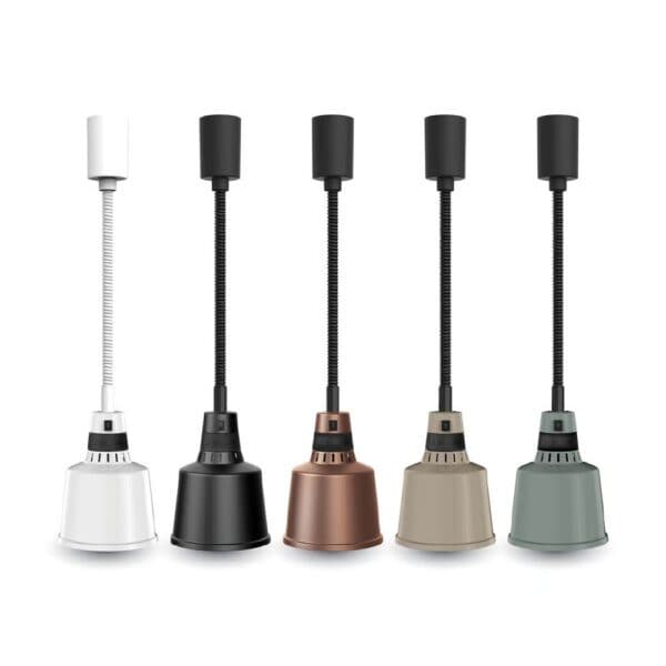 Roband 200 Series Pendant Heat Lamp E27 Bulb BR40 275W 1.2A - Black