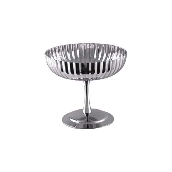 TI73901 Moda Deco Serving Fluted Dessert Dish 100mm x 90mm S/S