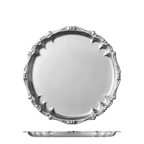 Moda Deco Round Serving Tray 300mm S/S