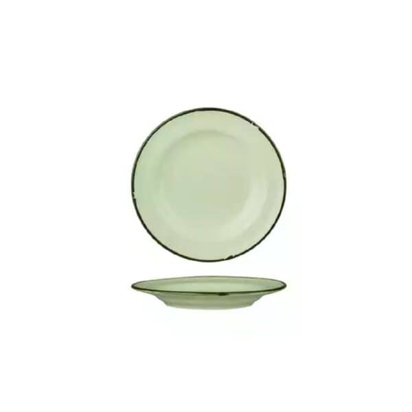 TI94106GG Round Plate 170mm Wide Rim TinTin Green