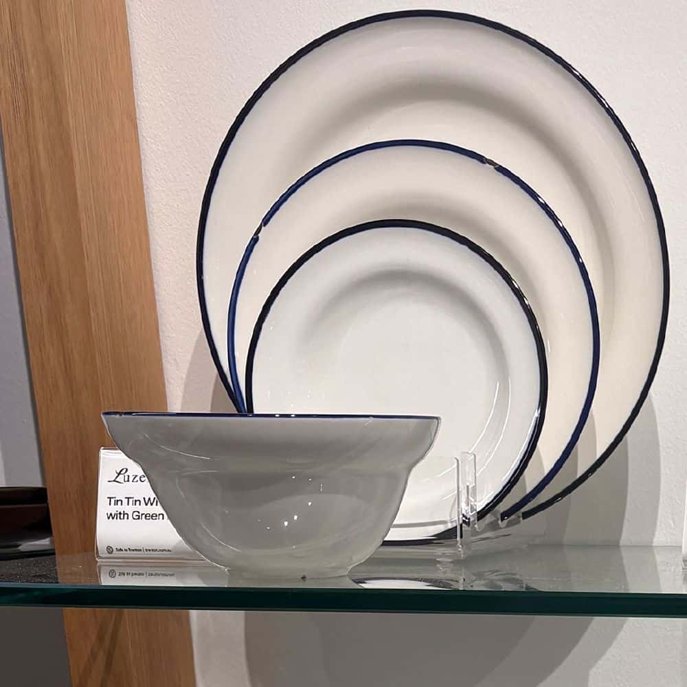 Round Deep Bowl 470ml TinTin White/Navy Line