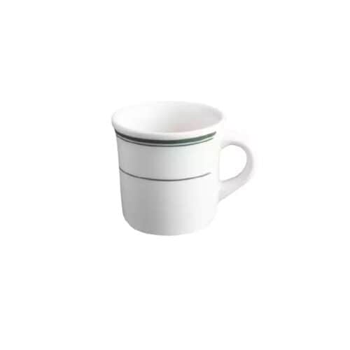 Mug 255ml Green Bay White/Green Double Line