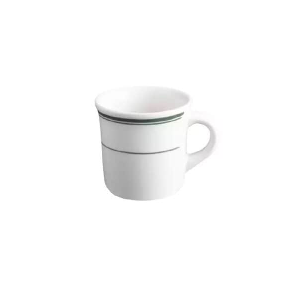 TITX110107 Mug 255ml Green Bay White/Green Double Line