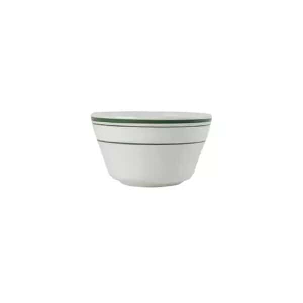 TITX110150 Bouillon Bowl 236ml Green Bay White/Green Double Line