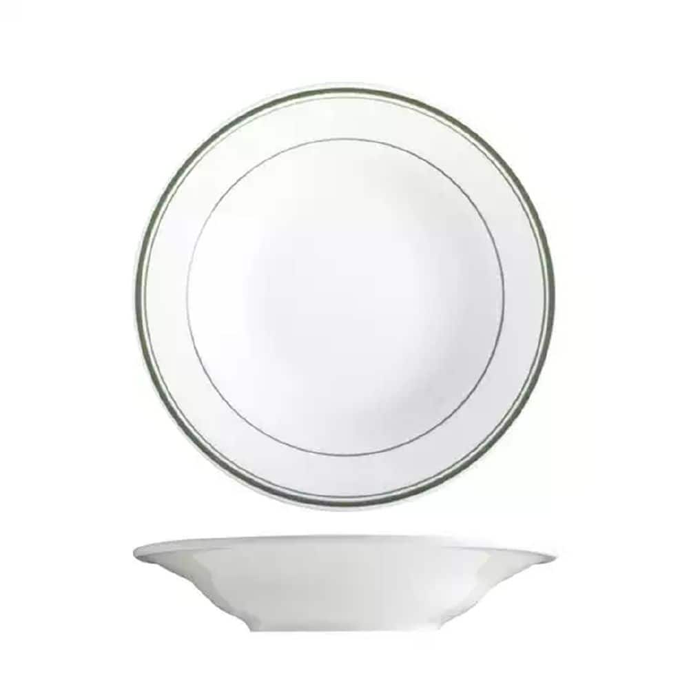 Soup / Pasta Bowl 266ml Green Bay White/Green Double Line