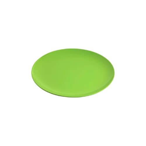 Melamine Round Coupe Plate 250mm Gelato Lime Green