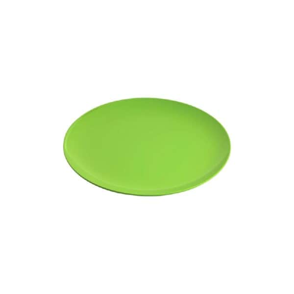 TK47431 Melamine Round Coupe Plate 250mm Gelato Lime Green