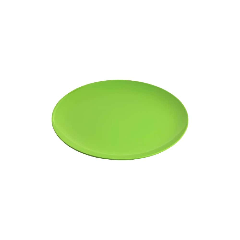 Melamine Round Coupe Plate 250mm Gelato Lime Green